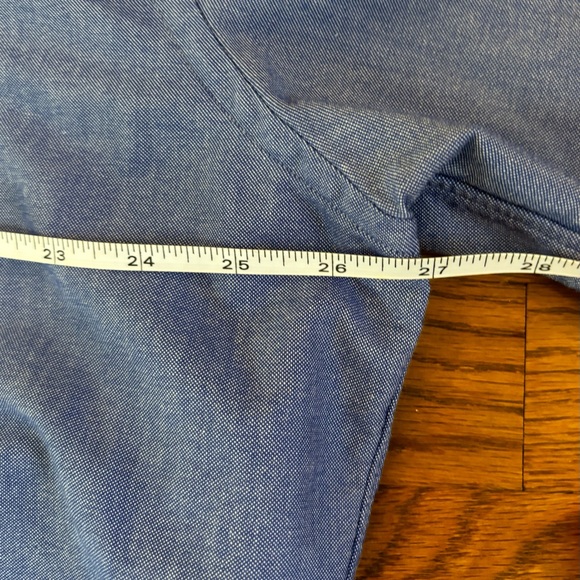 Jeep Dodge Crysler Lands End Oxford Hyde Park Blue‎ Button Down Shirt XL 17-17.5 - Picture 5 of 7